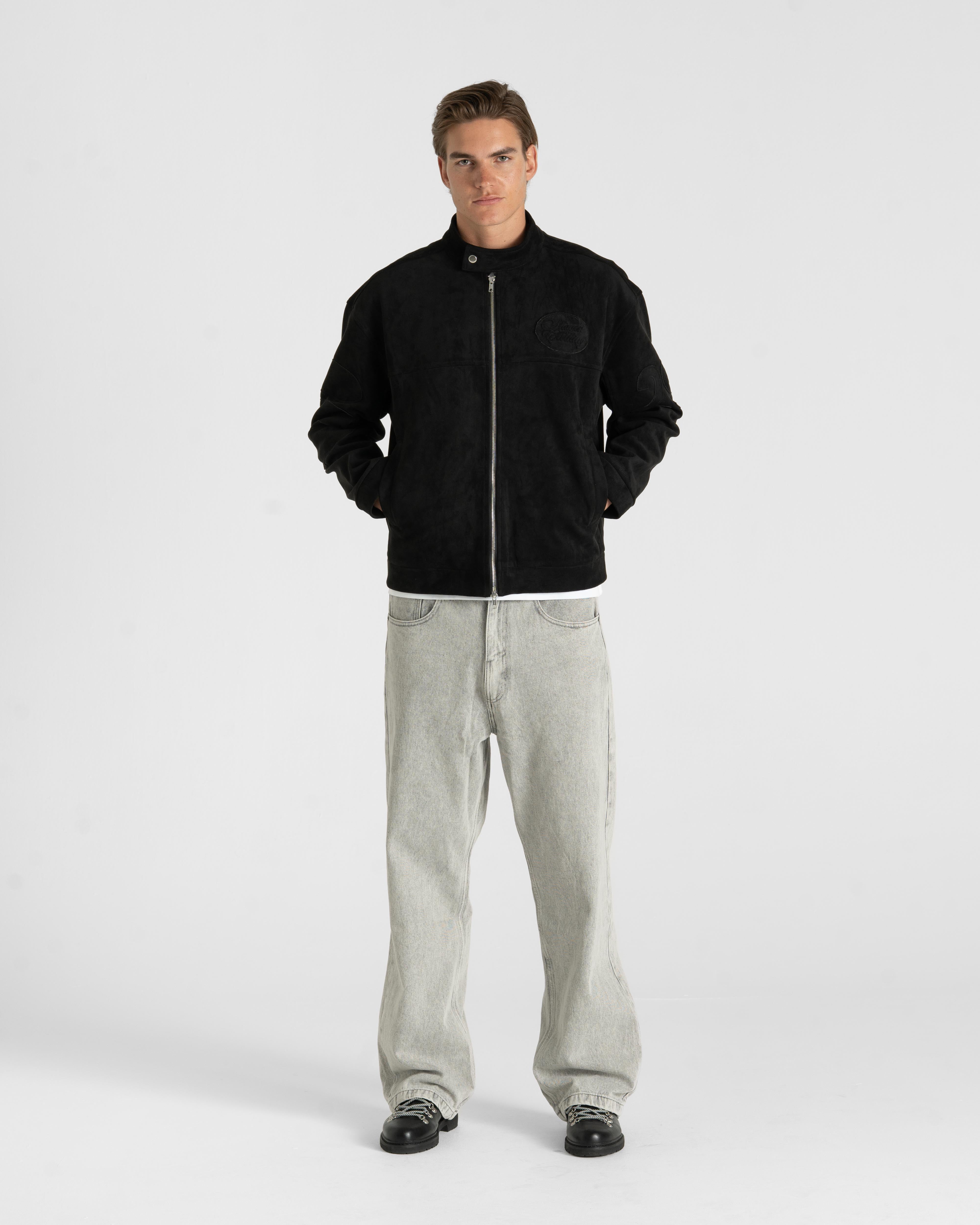 Suede Jacket Black